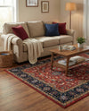 Casablanca Tapestry Collection Area Rug -  Marrakech (Classic Red) Rectangle Classic Red  lifestyle 4