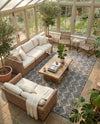 Geo Garden Lattice Collection Area Rug -  Casablanca Rectangle Charcoal Ivory  lifestyle 14