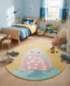 Wonder Tykes Collection Area Rug -  Whimsical Round Yellow  lifestyle 43