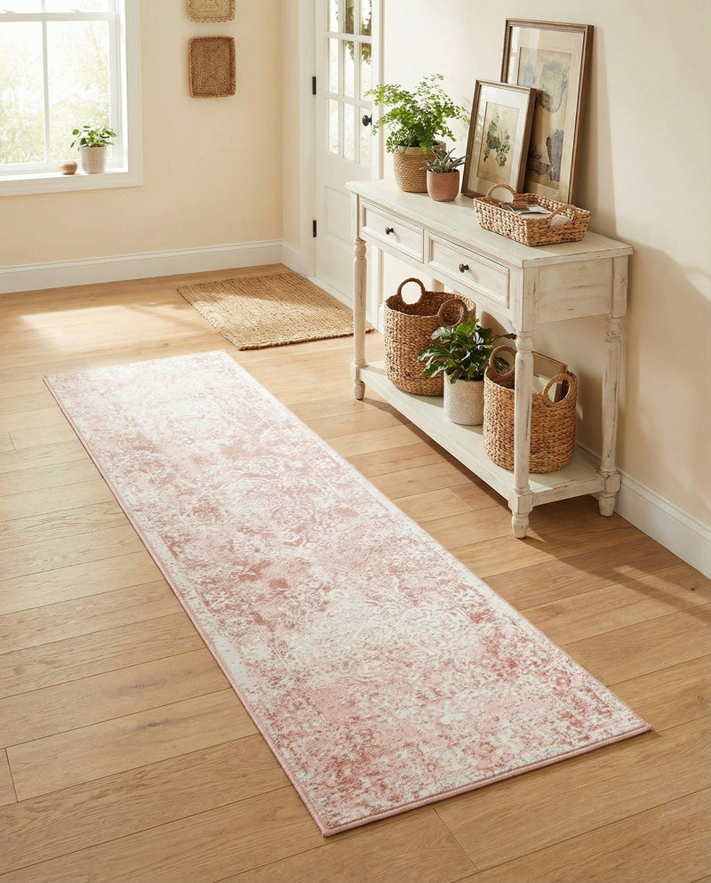 Cambridge Classics Collection Area Rug -  Magdalene (Pink) Runner Pink  lifestyle 36