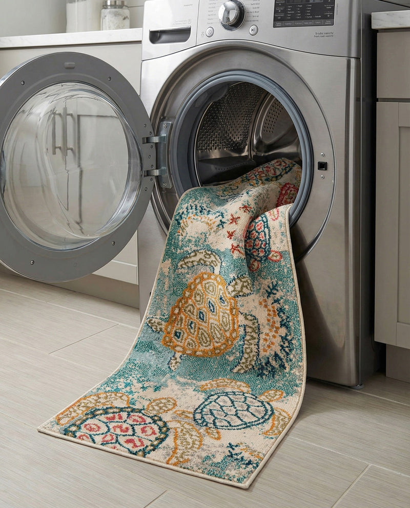 Sorrento Shores Collection Area Rug -  Massa Runner Beige  lifestyle 48