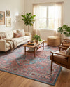 Zahara Oasis Collection Area Rug -  Fez Rectangle Blue  lifestyle 5