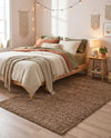 Plush Oasis Collection Area Rug - Serenity (Sandy Brown) Rectangle Sandy Brown  lifestyle 6