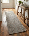 Woven Seaside Jute Collection Area Rug - Savannah (Gray) Table Runner Gray  lifestyle 46