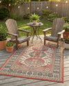 Patio Heritage Collection Area Rug - Veranda Rectangle Multi  lifestyle 10