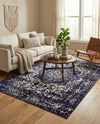 Georgetown Rugs Collection Area Rug - Dupont (Navy Blue) Rectangle Navy Blue  lifestyle 21