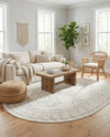 Savannah Elegance Collection Area Rug -  Tybee (Ivory) Oval Ivory  lifestyle 77