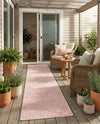 Garden Lattice Charm Collection Area Rug - Arbor (Pink) Runner Pink  lifestyle 40