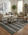 Urban Oasis Rugs Collection Area Rug -  District (Charcoal) Rectangle Charcoal  lifestyle 13