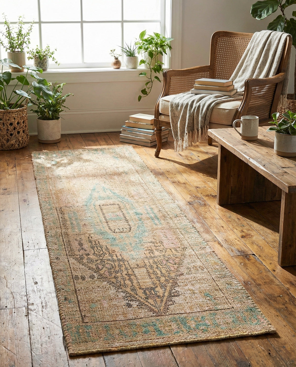 Savannah Threads Collection Area Rug -  Mojave Runner Khaki and Ivory  lifestyle 50