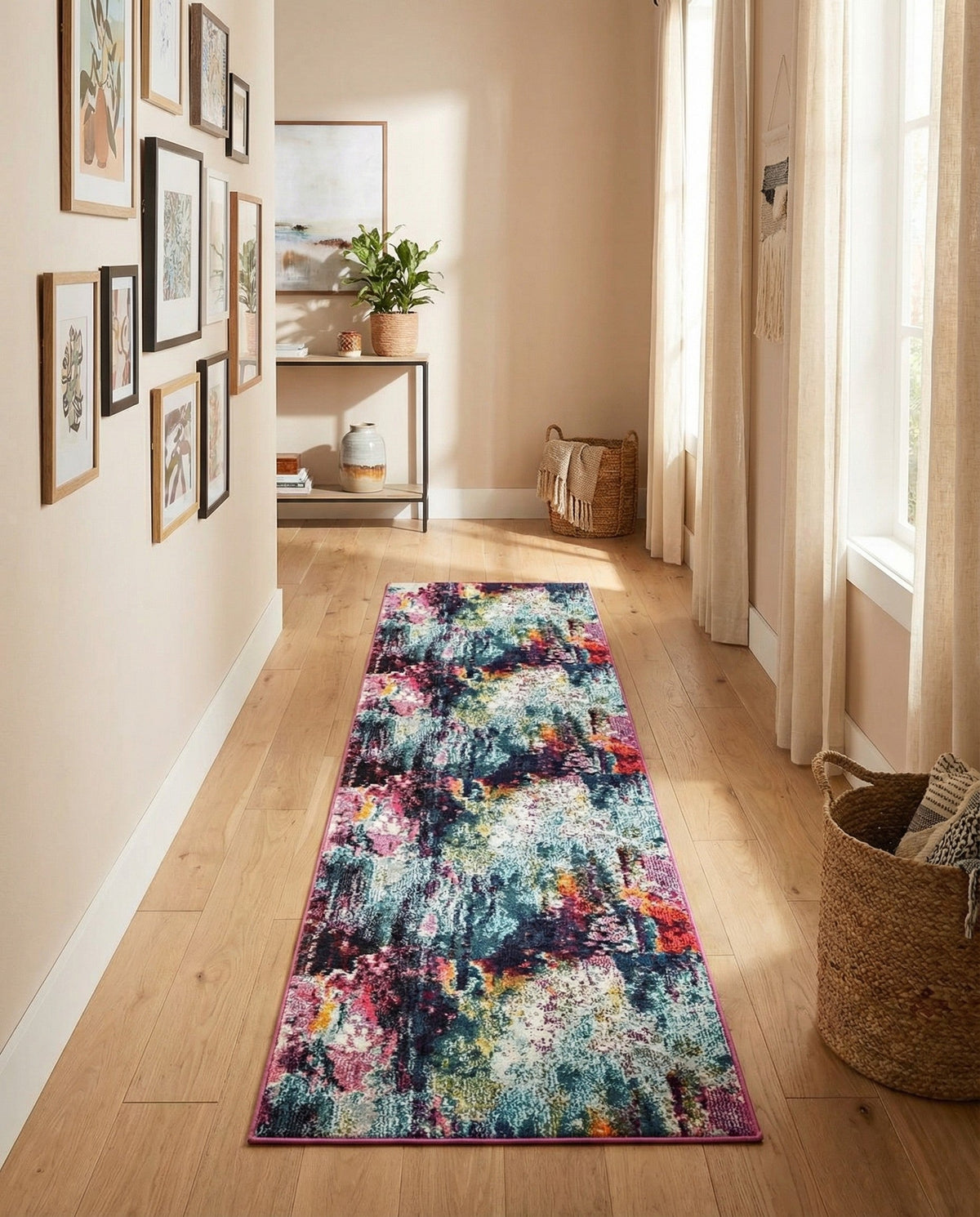 Chromatic Oasis Collection Area Rug -  Oasis Runner Multi  lifestyle 95