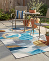 Urban Terrace Collection Area Rug -  Loggia Rectangle Multi  lifestyle 6
