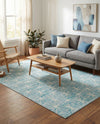 Metro Heights Collection Area Rug -  Hudson Rectangle Blue  lifestyle 13