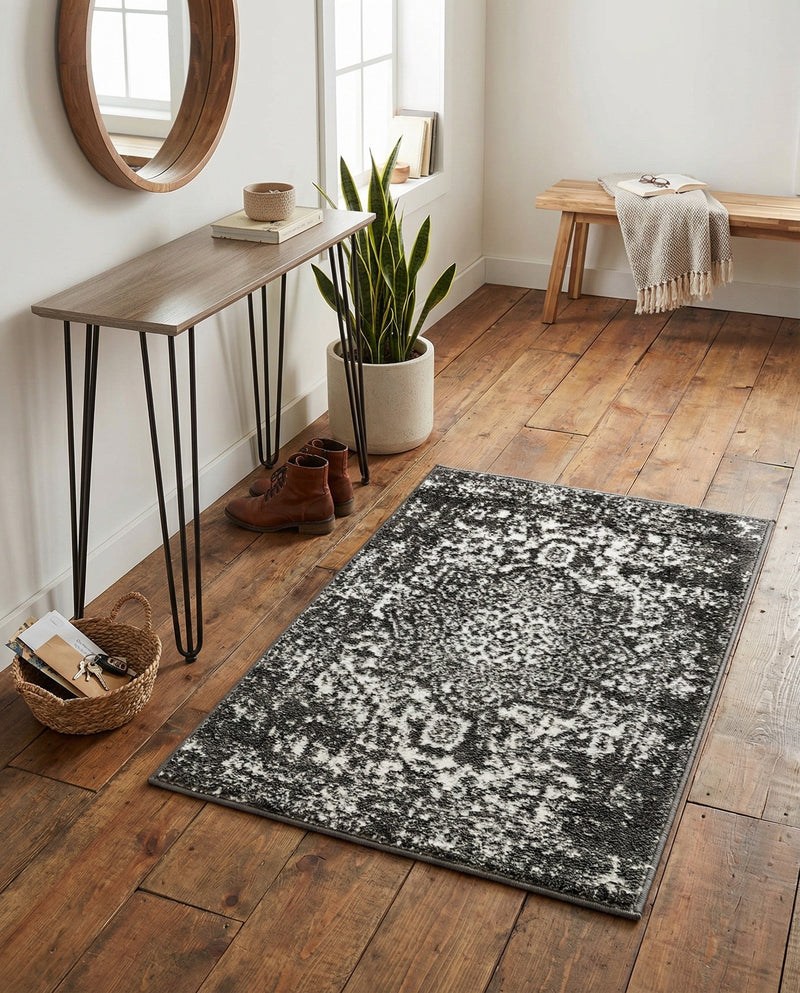 Georgetown Rugs Collection Area Rug - Dupont (Dark Gray) Rectangle Dark Gray  lifestyle 19