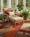 Autumn Meadow Collection Area Rug -  Sycamoreside (Multi) Rectangle Multi  lifestyle 9