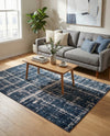 Metro Heights Collection Area Rug -  Flatiron Rectangle Navy Blue  lifestyle 19