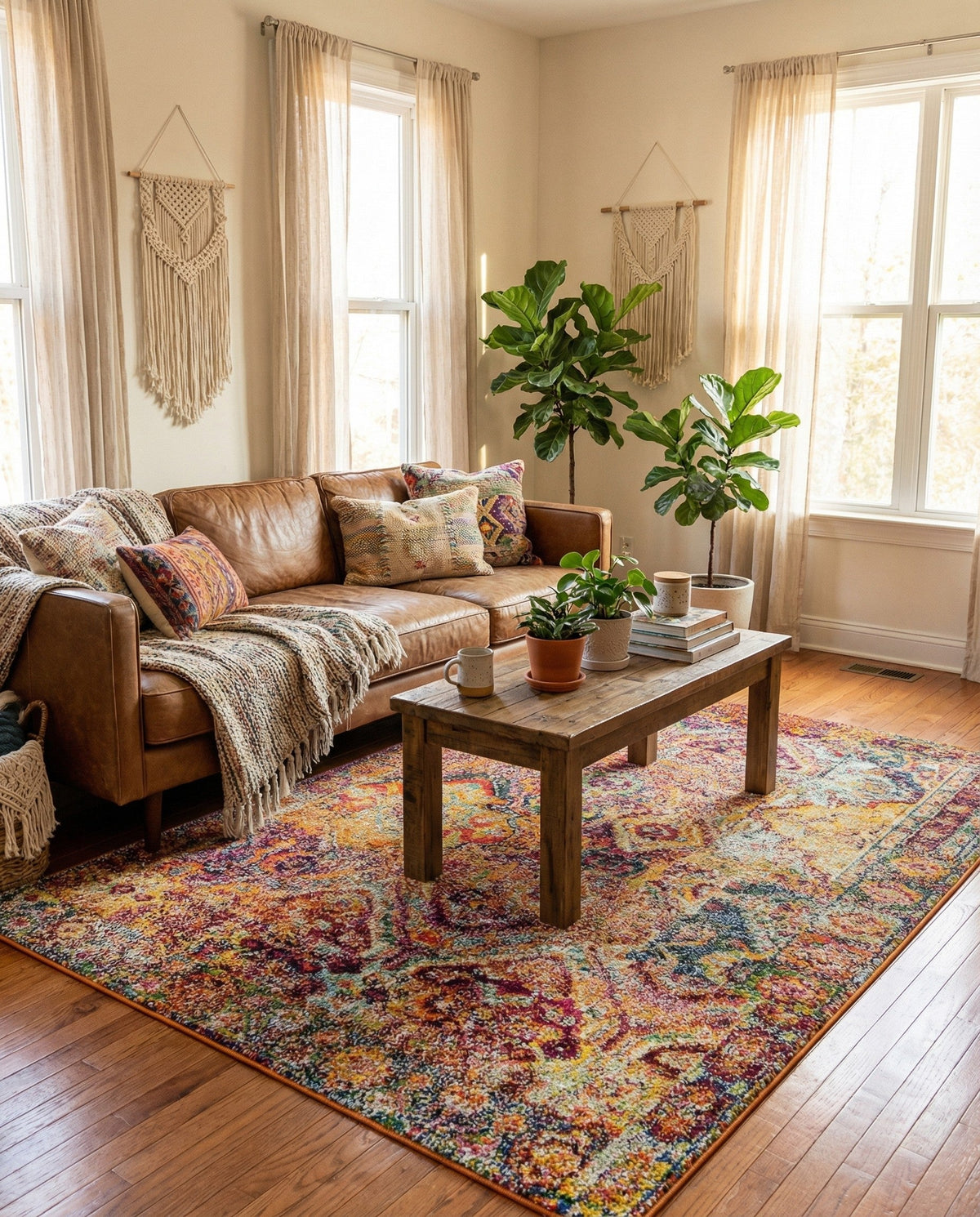 Sierra Collection Area Rug -  Catalina Rectangle Multi  lifestyle 20