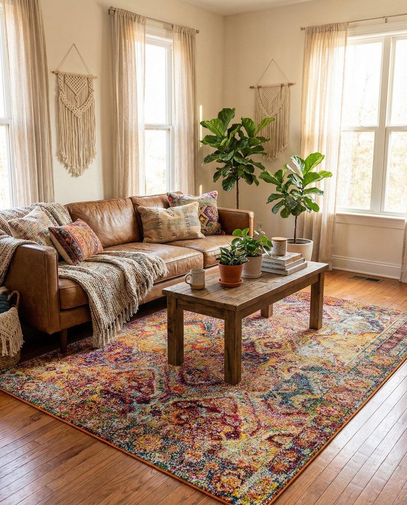 Sierra Collection Area Rug -  Catalina Rectangle Multi  lifestyle 20