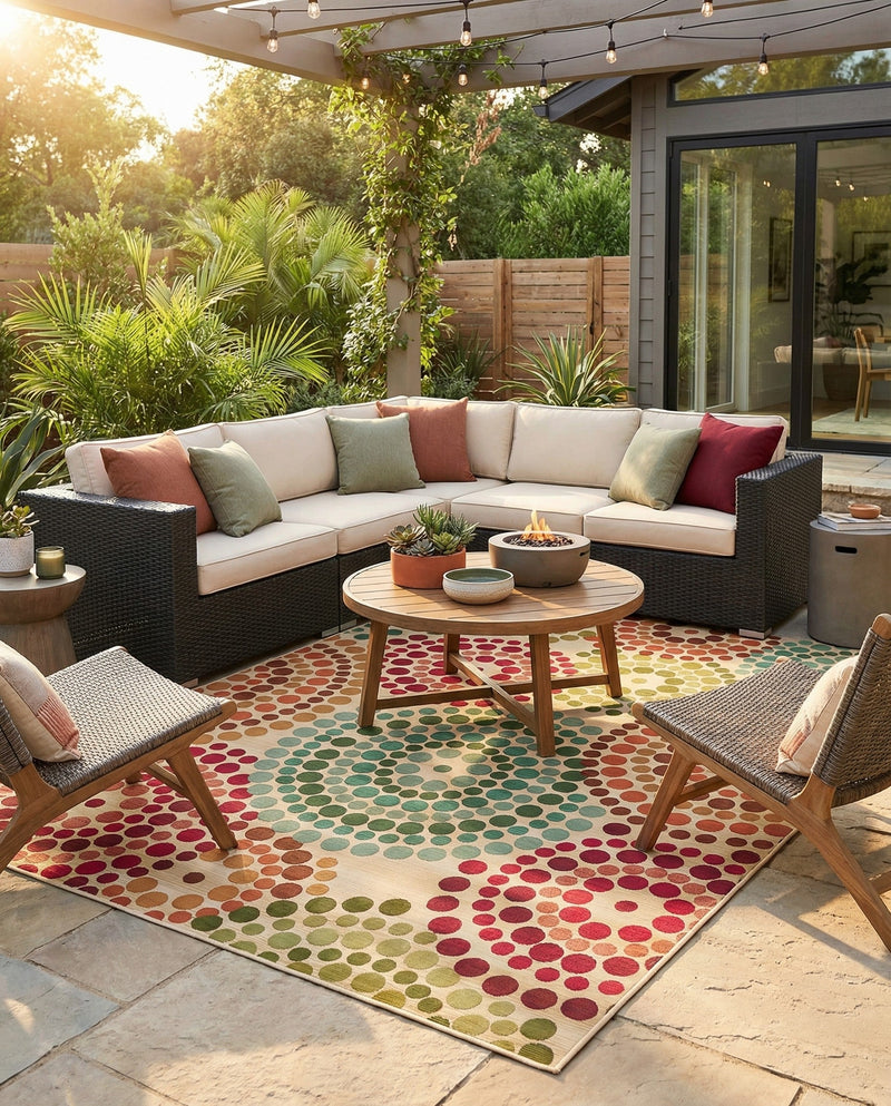 Urban Terrace Collection Area Rug -  Esplanade Rectangle Beige  lifestyle 23
