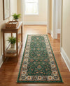 Casablanca Tapestry Collection Area Rug -  Marrakech (Emerald Green) Runner Emerald Green  lifestyle 33