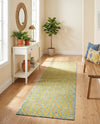 Urban Oasis Rugs Collection Area Rug -  Rooftop (Yellow and Aqua) Runner Yellow and Aqua  lifestyle 27