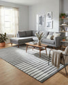 Copenhagen Edge Collection Area Rug -  Vesterbro Rectangle Gray  lifestyle 12
