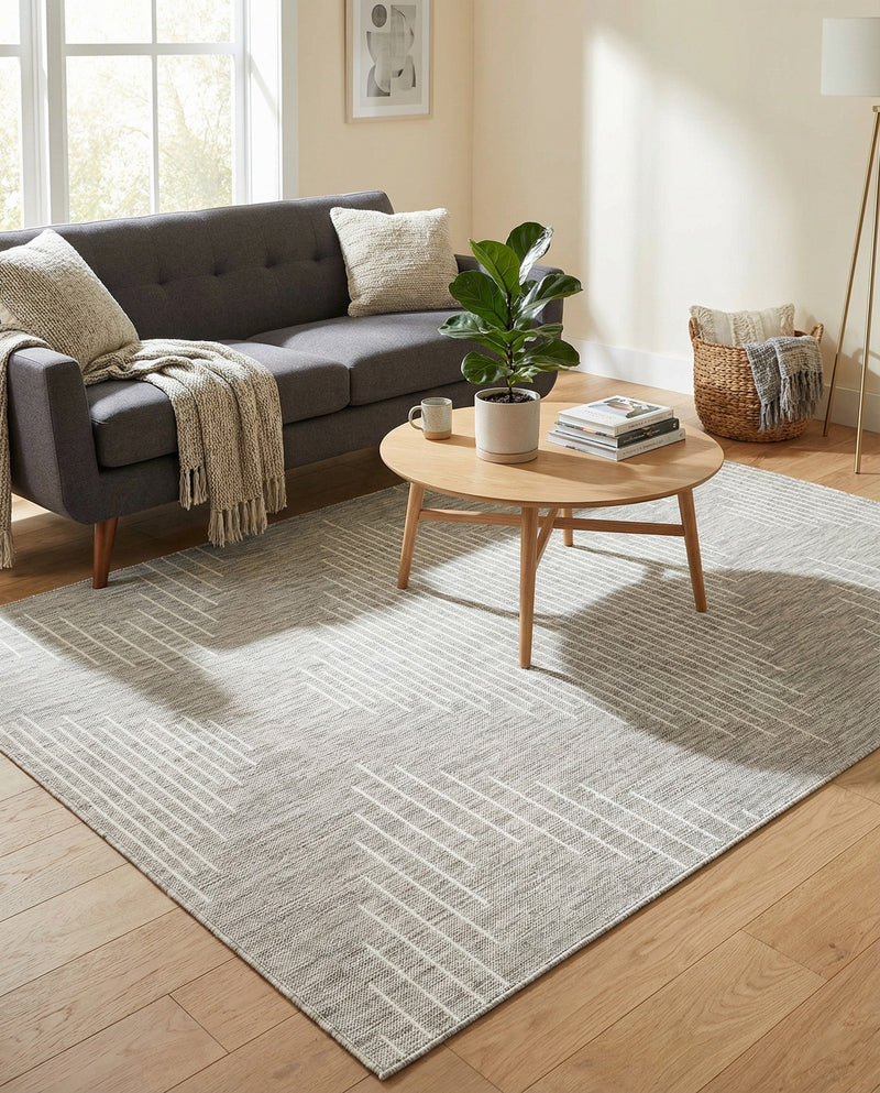Urban Terrace Collection Area Rug -  Chelsea (Gray) Rectangle Gray  lifestyle 24