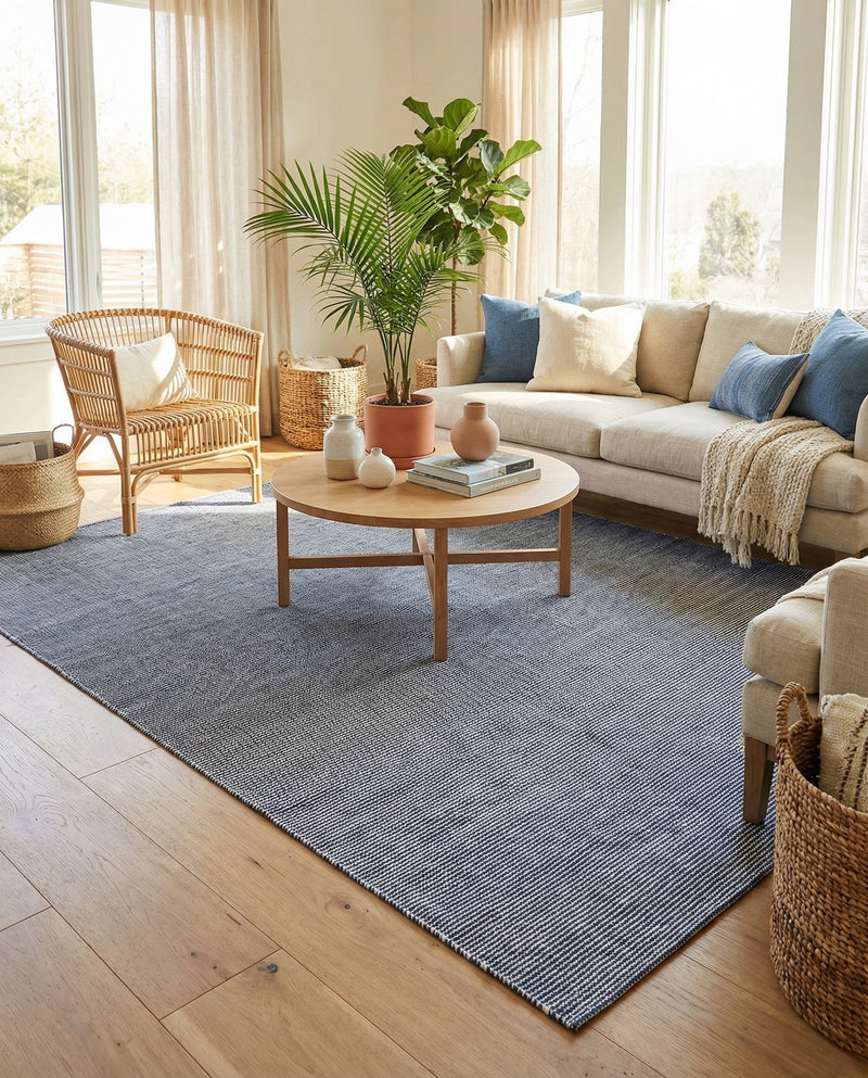 Jill Zarin Sedona Oasis Outdoor Collection Area Rug - Coconino (Navy Sky) Rectangle Navy Sky  lifestyle 5