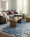 Tranquil Tides Shag Collection Area Rug - Marina Rectangle Blue  lifestyle 13