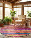 Sahara Essence Collection Area Rug - Oasis (Multi) Round Multi  lifestyle 78
