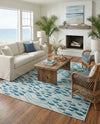 Seaside Haven Rugs Collection Area Rug -  Harbor Rectangle Blue  lifestyle 13