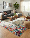 Chromatic Oasis Collection Area Rug -  Blush Rectangle Multi  lifestyle 6