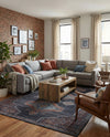 Rovaniemi Collection Area Rug - Lapland Rectangle Charcoal and Gray  lifestyle 6
