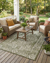Patio Heritage Collection Area Rug - Savannah (Green) Rectangle Green  lifestyle 18