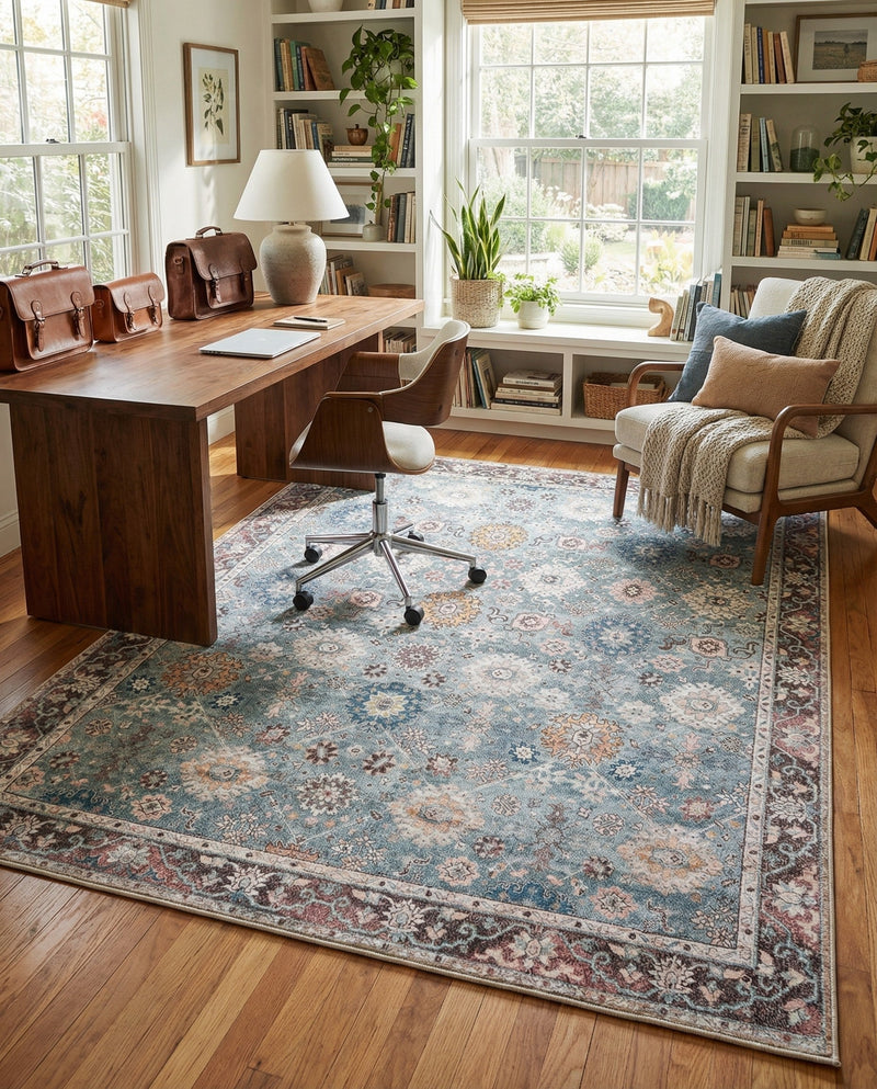 Heritage Elegance Collection Area Rug -  Himeji Rectangle Green  lifestyle 35
