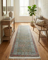 Caribbean Breeze Collection Area Rug -  Juniper Runner Blue  lifestyle 48