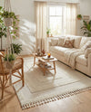 Sahara Chic Collection Area Rug -  Casablanca Rectangle Ivory  lifestyle 73