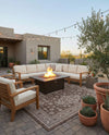 Tribal Terrace Treasures Collection Area Rug -  Incan Isle (Brown) Rectangle Brown  lifestyle 8