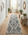 Marrakech Mosaic Collection Area Rug -  Medina Runner Black and White  lifestyle 29