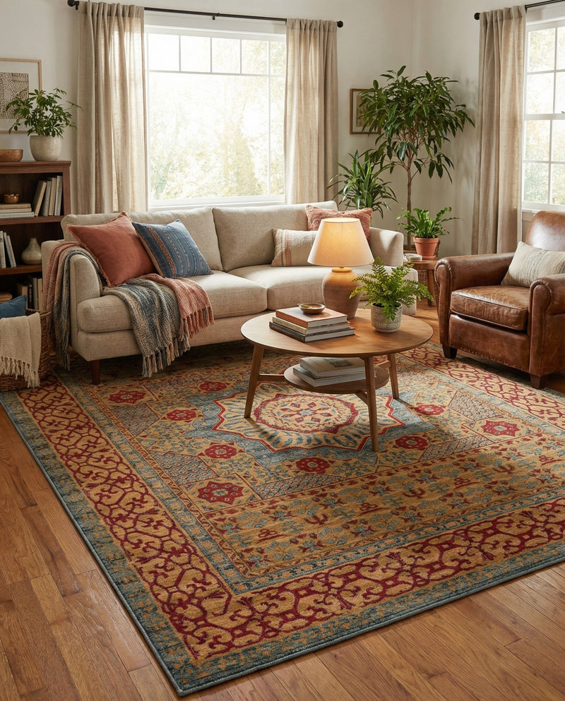 Ottoman Elegance Collection Area Rug -  Cappadocia Rectangle Light Blue  lifestyle 30