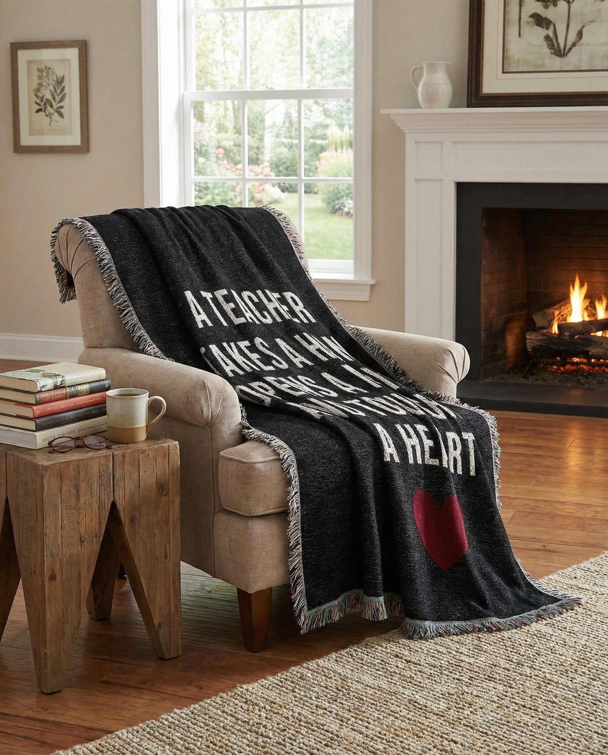 Fleece Haven Collection Area Rug -  Indianapolis Rectangle Black and White  lifestyle 3