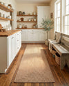 Highland Woven Jute Collection Area Rug - Glenmore (Light Brown) Runner Light Brown  lifestyle 31