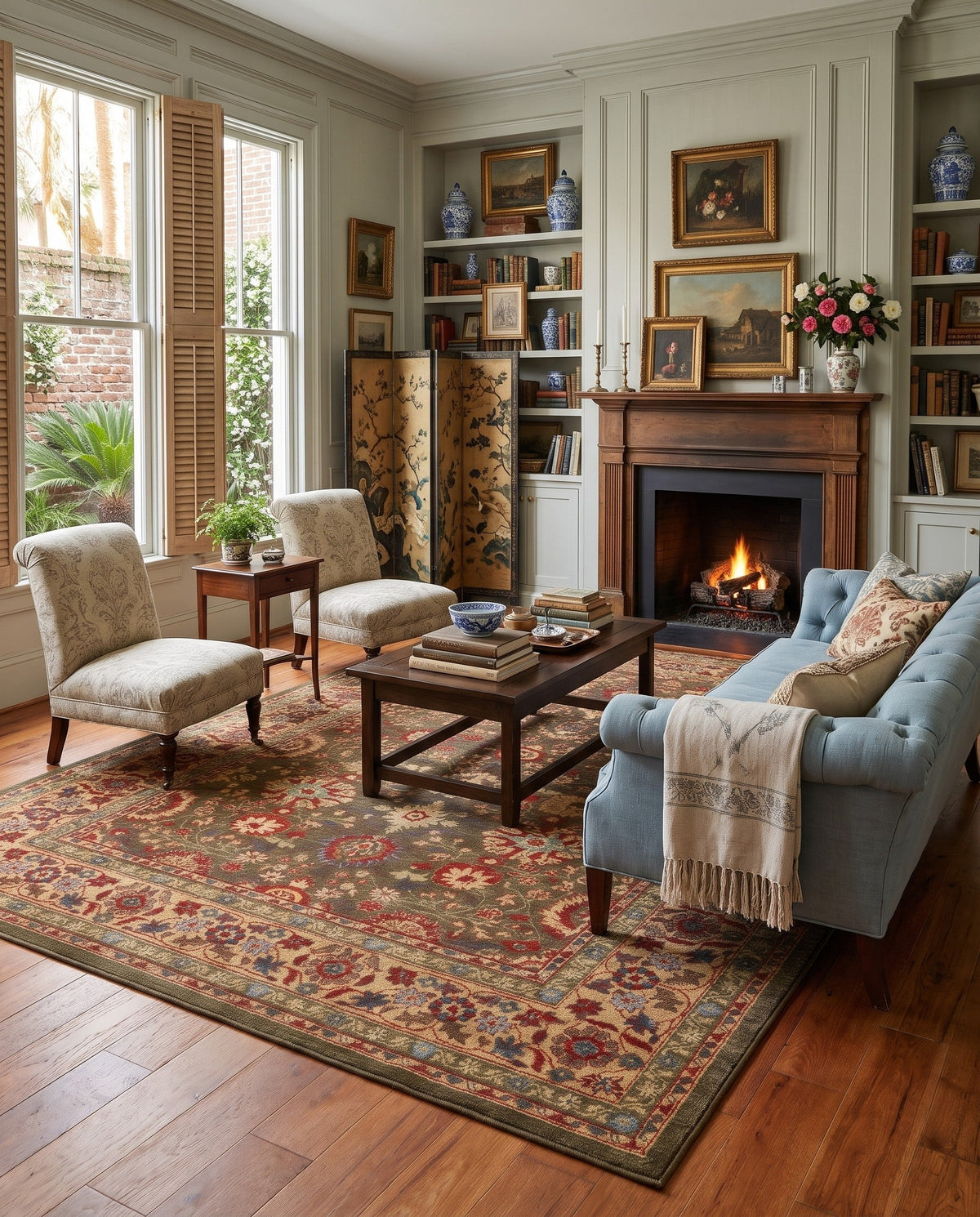 Chelsea Elegance Collection Area Rug -  Osterley Rectangle Light Brown  lifestyle 86