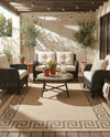 Sahara Sands Collection Area Rug -  Elephantine Rectangle Natural  lifestyle 15