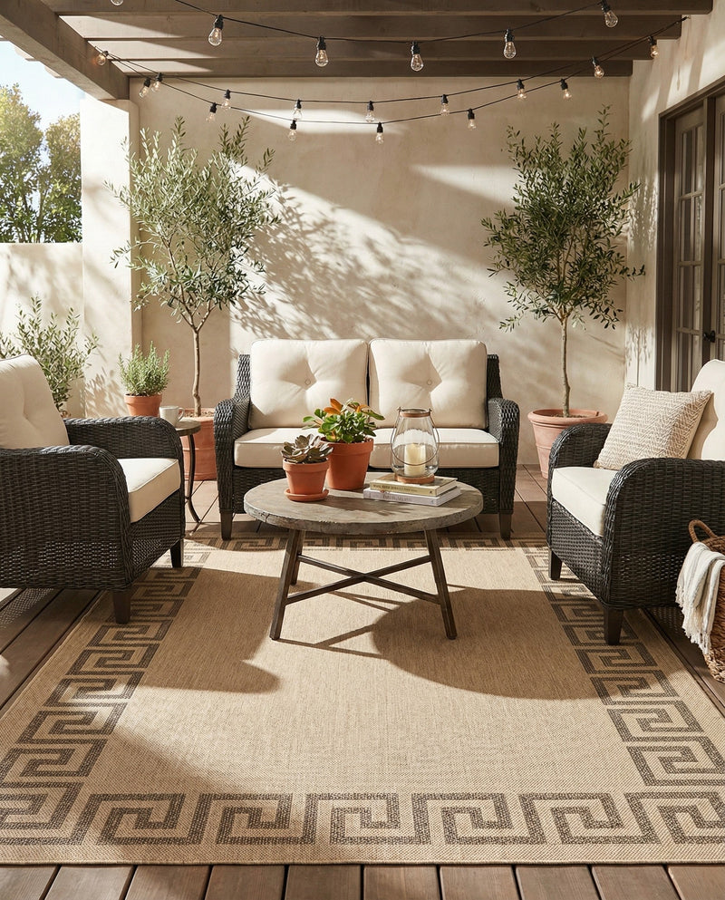 Sahara Sands Collection Area Rug -  Elephantine Rectangle Natural  lifestyle 15