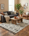 Sonoran Collection Area Rug - Montezuma Rectangle Charcoal  lifestyle 37