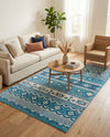 Geneva Terrace Collection Area Rug - Montreux Rectangle Blue  lifestyle 41