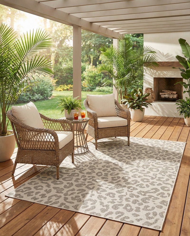 Savannah Escape Collection Area Rug -  Amazon (Ivory Gray) Rectangle Ivory Gray  lifestyle 10