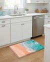 Cozy Mat Collection Area Rug -  Hermitage Rectangle Blue and Khaki  lifestyle 5