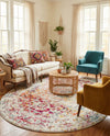 Georgetown Rugs Collection Area Rug - Dupont (Light Multi) Oval Light Multi  lifestyle 75